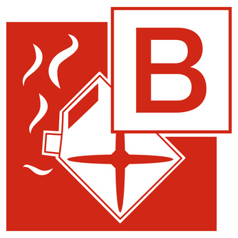 Symbol Brandklasse B